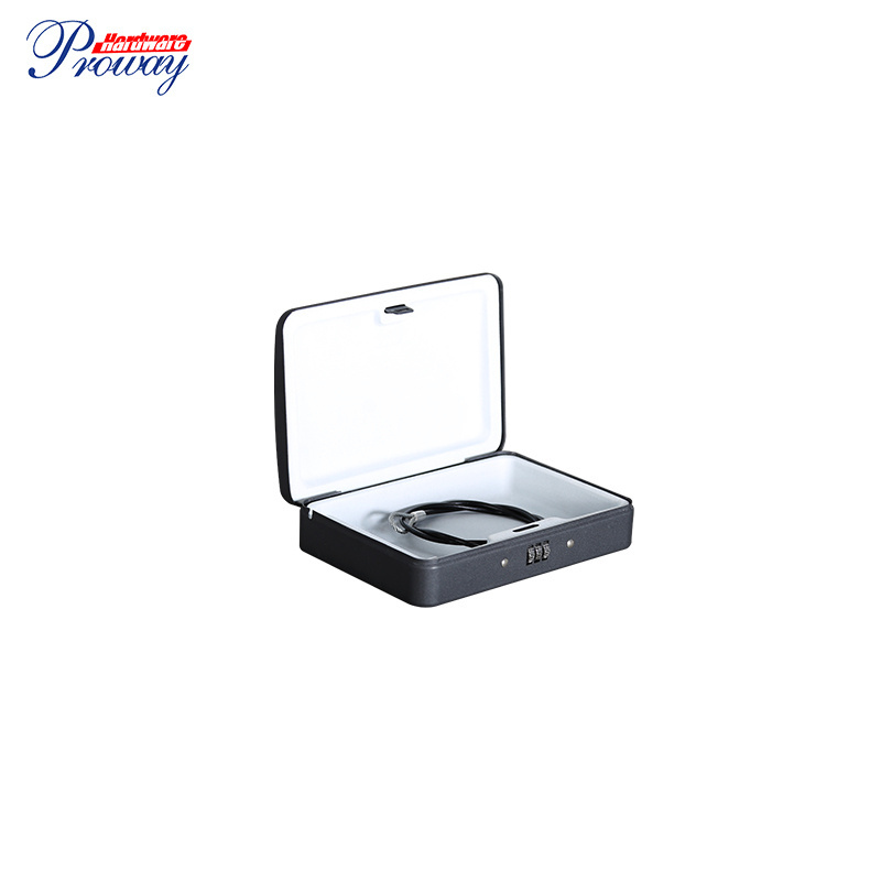 Metal Hidden Car Portable Safe, Hidden Theft Proof Mini Small Security Car Portable Safe Box/