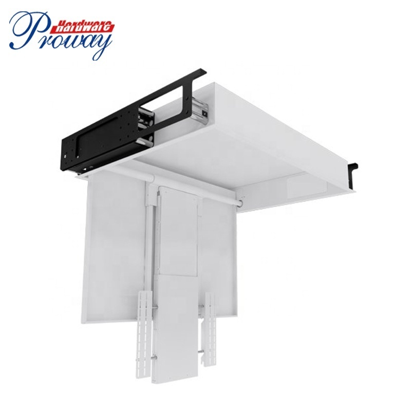 Smart Electric Controllers tv mount adjustable Mechanism Bracket Flip Down 32 46 55 75 85 inch Motorized Ceiling TV Lift