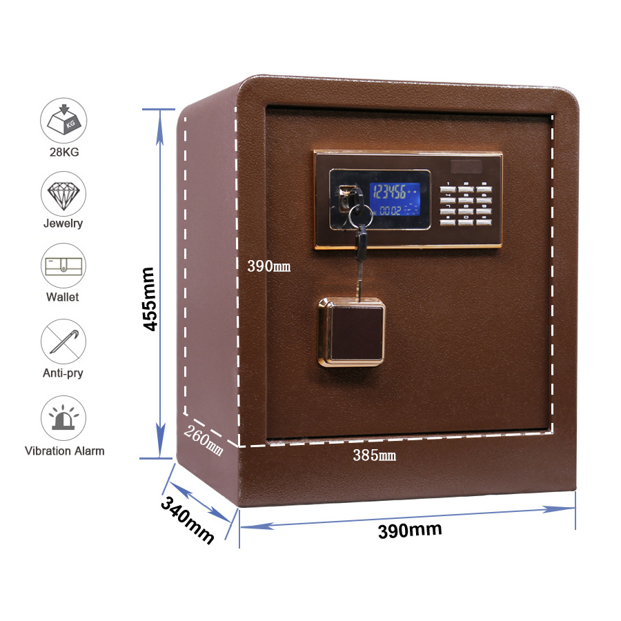 Large Safe Money Electronic Lock Digital Office Home Heavy Duty  Luxury Coffre Fort Safe Security Box with key lock