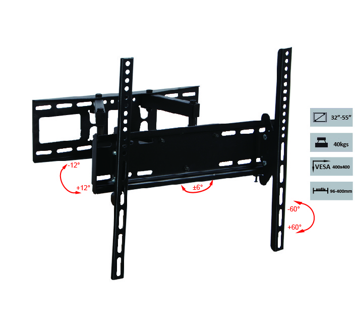 full motion tv wall mount heavy duty Cantilever Fit For 32 37 39 42 50 55 Inches Screen LCD LED Plasma tv wall mount bracket