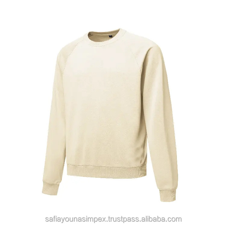 OEM Wholesale Bulk Customizable Light Blue Long Sleeve Crewneck Sweatshirt Winter Slim Thick Black Pullover Sweatshirts