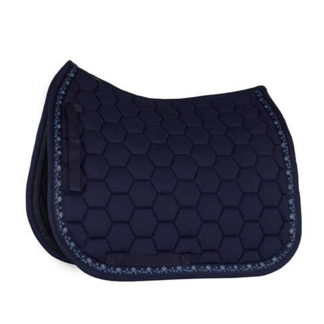 New Arrival Cotton Horse Riding All Purpose Dressage Saddle Pads Wholesale with soft padding & two toned trim in square horse