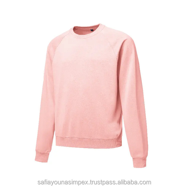 OEM Wholesale Bulk Customizable Light Blue Long Sleeve Crewneck Sweatshirt Winter Slim Thick Black Pullover Sweatshirts