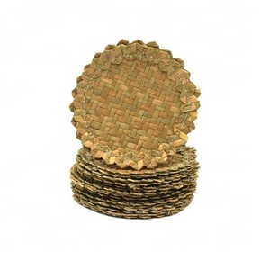 Grass Straw Coaster For Tea Cup Hot Drink / Sedge Grass Coasters Cup For Table Kit From Vietnam