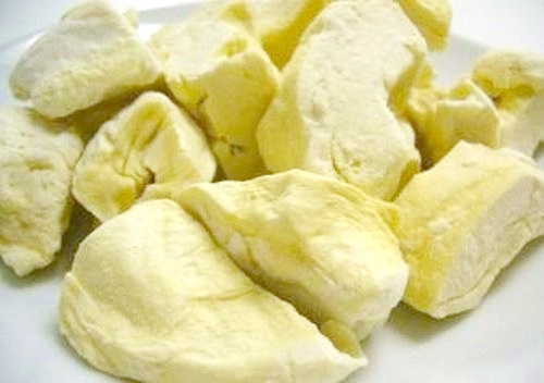 Frozen Durian Fruits For Snack Food From Vietnam / Freeze Durian Chips OEM Custom Packing