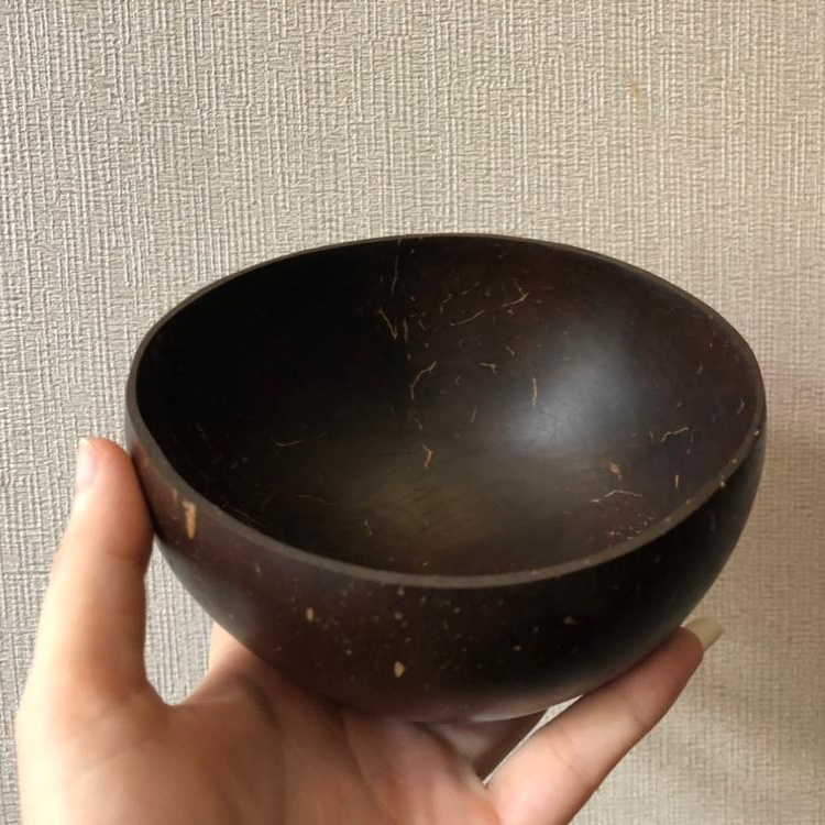 Natural coconut shell bowl, coconut wood bowl, amazing products for green life