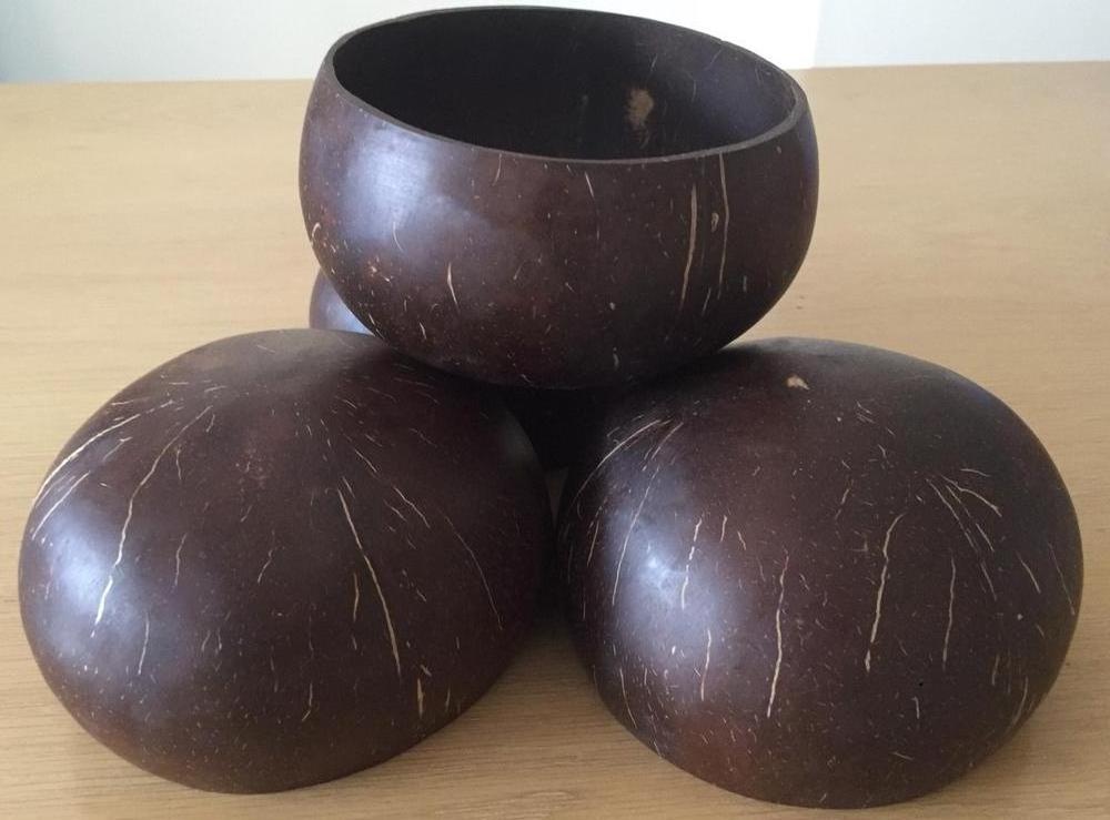 Natural coconut shell bowl, coconut wood bowl, amazing products for green life