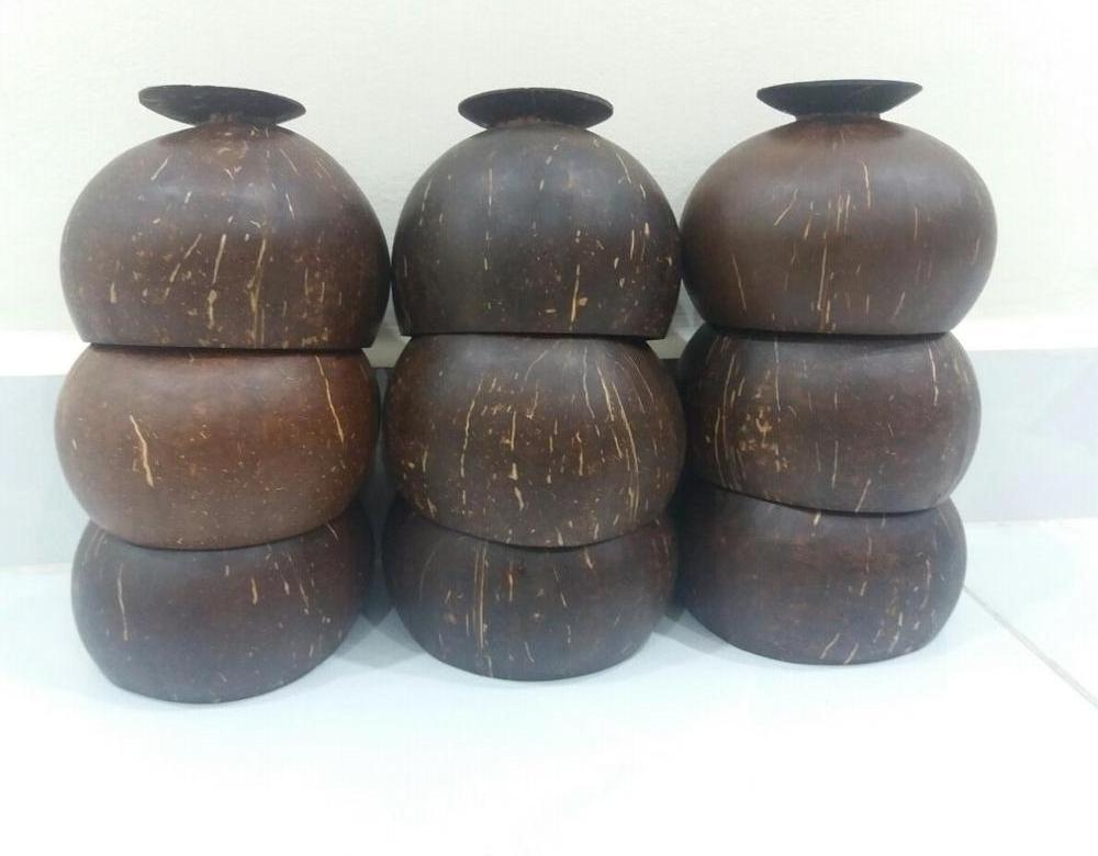 Natural coconut shell bowl, coconut wood bowl, amazing products for green life