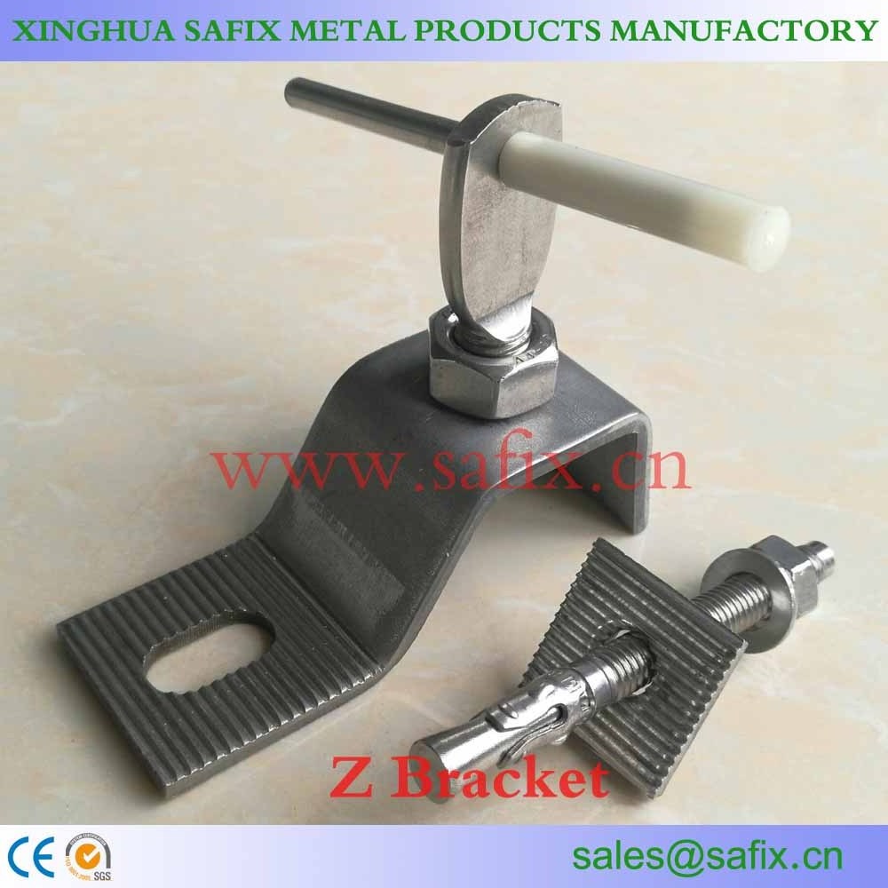 304 316L Stainless Steel Z Wall Mounting Anchor of Stone Cladding Fixings