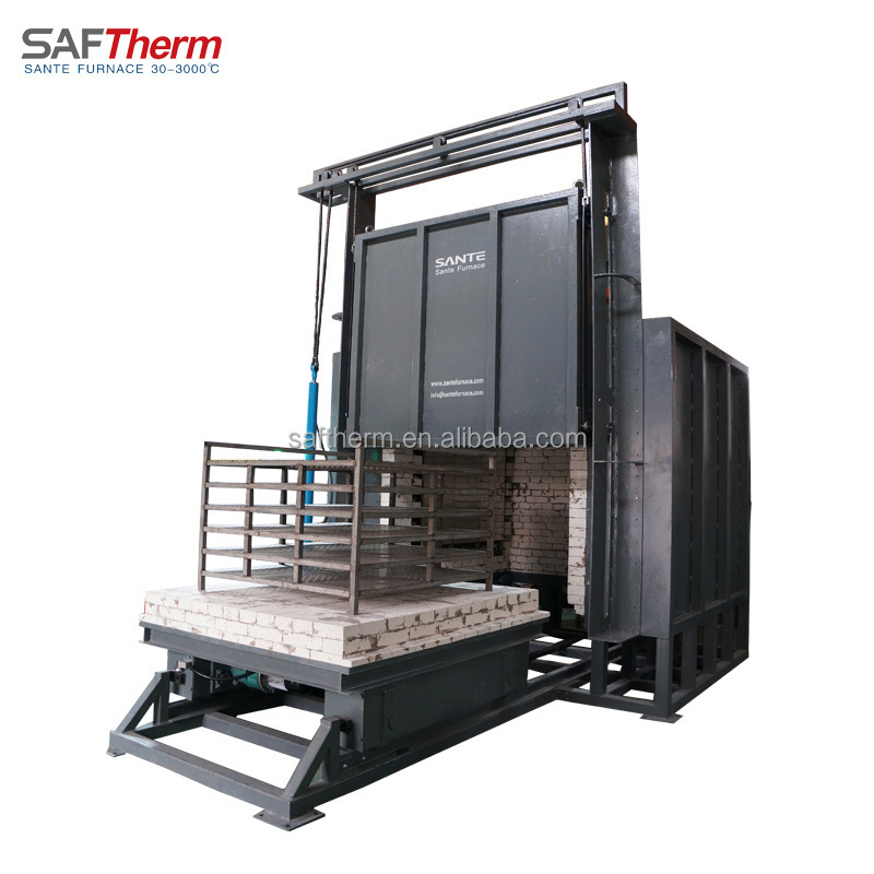 1200C Heat Treatment Industrial Electric Sintering Furnace Price High Temperature Car Bottom Industrial Furnace