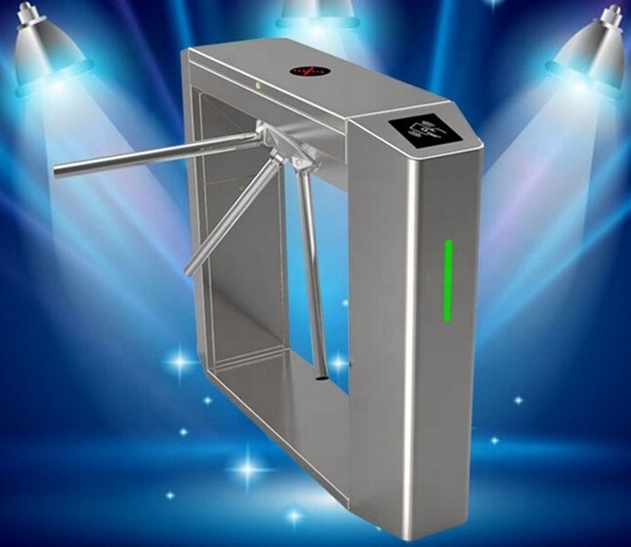 Automatic security mechanism turnstile gate with access control system