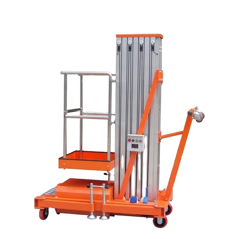 12m Electric Portable Aluminum Scaffolding Platform Lift