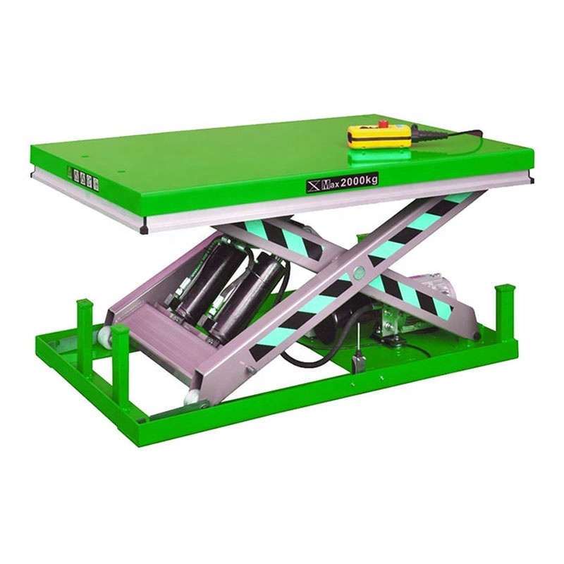 High Performance Anti Pinch CE Certificated AC Power Electric Hydraulic Stationary Scissor Lift Table