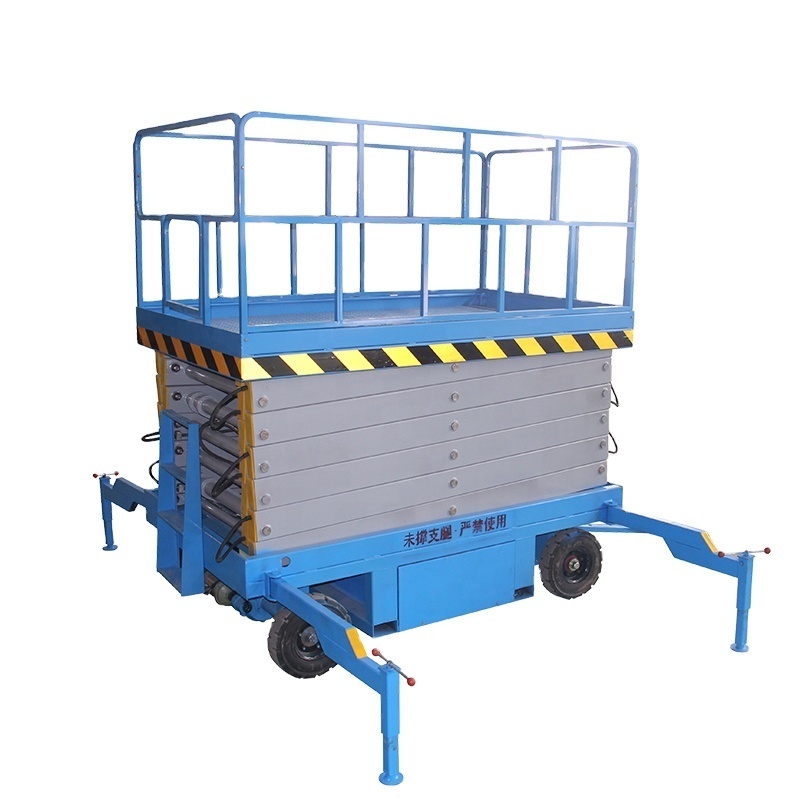 Full Electric X Scissor Lift Hydraulic Aerial Working Station CE Marked Mobile Scaffold for Construction