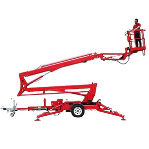 Tow bar Trailer Articulating Boom Platform Self-Propelled Genie JLG Towable Lift with EPA