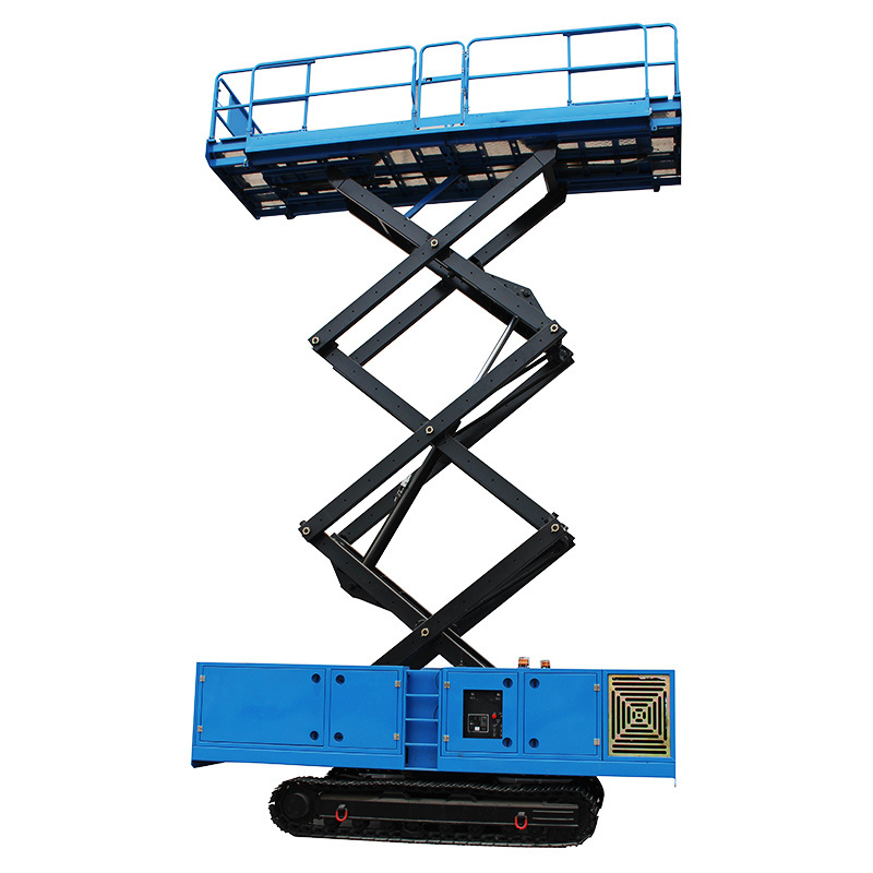 Heavy Duty Outdoor Crawler Scissor Elevator Tracked Aerial Lift for Rental