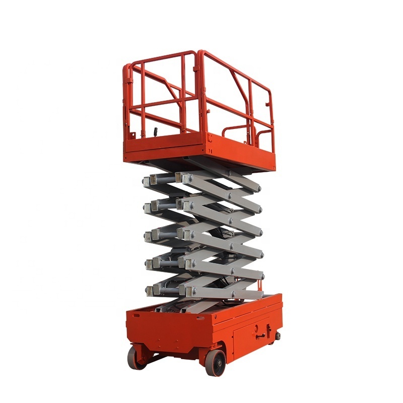 Good Price full electric mini scissor lift hyudraulic mobile cesar high truck