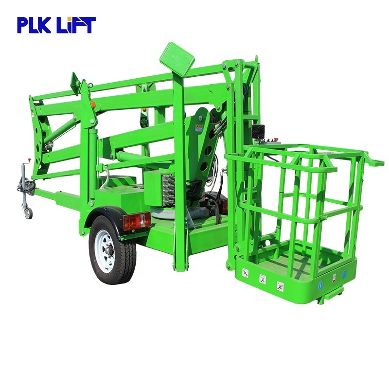 10-22m Trailer Hydraulic Towable Man Boom Lift Cherry Picker