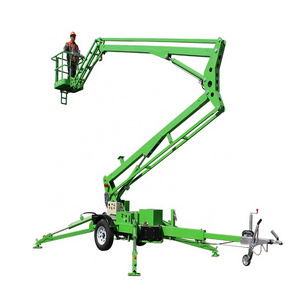 10-22m Trailer Hydraulic Towable Man Boom Lift Cherry Picker