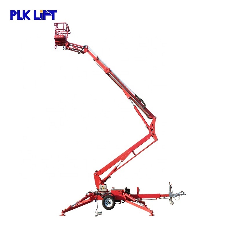 10-22m Trailer Hydraulic Towable Man Boom Lift Cherry Picker