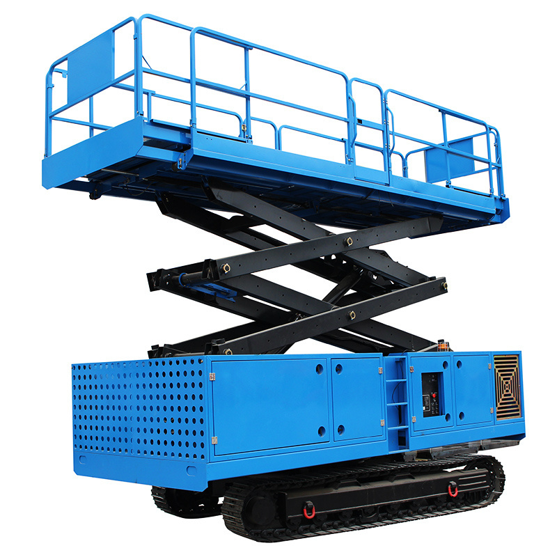 Heavy Duty Outdoor Crawler Scissor Elevator Tracked Aerial Lift for Rental