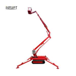 With High Click 14m Self Propelled Articulated electric articulating Boom Lift Aerial Work Platform With CE