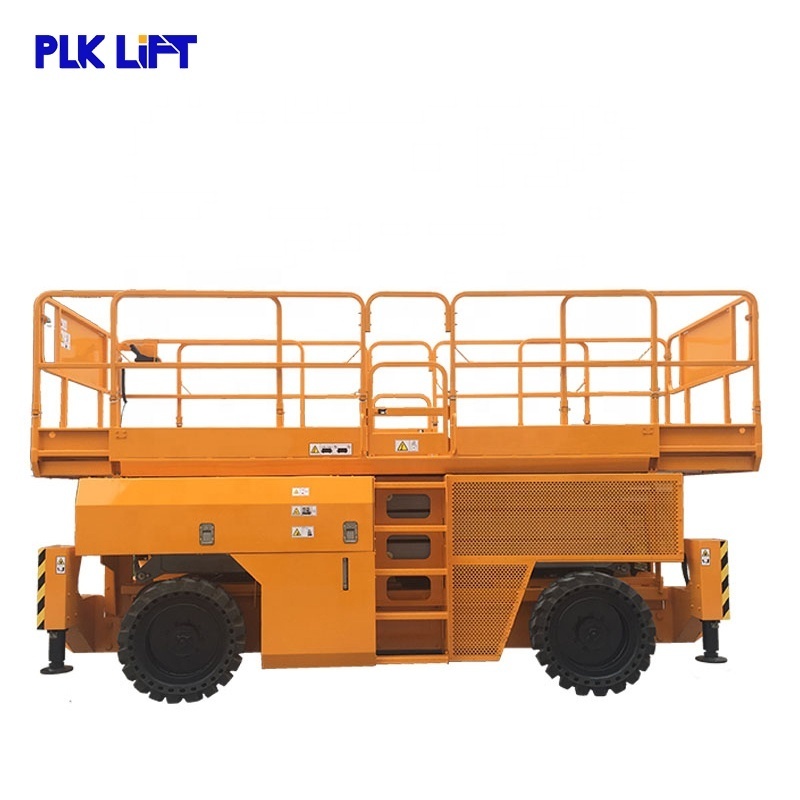 Factory direct sale Rough Terrain hydraulic mobile scissor lift  platform with ce for work