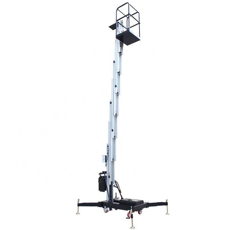 12m Electric Portable Aluminum Scaffolding Platform Lift