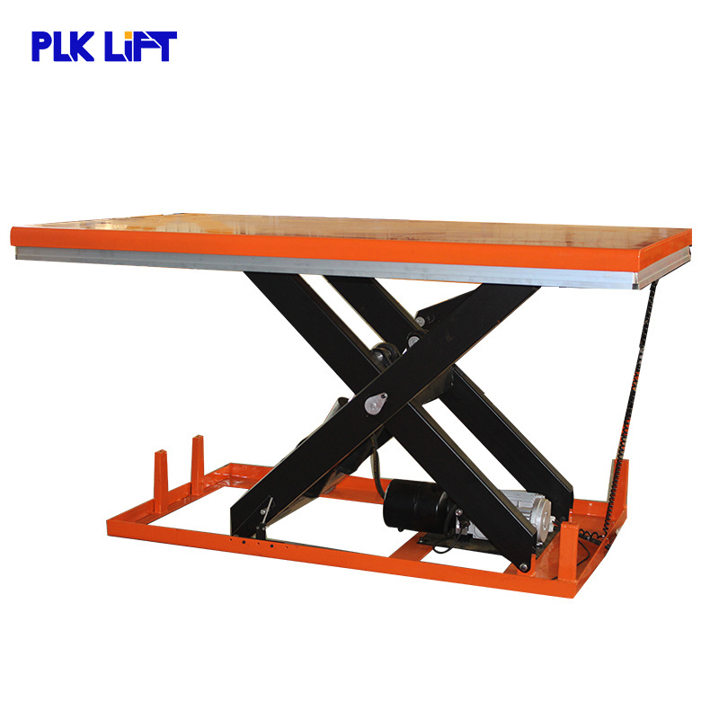 Stationary Hydraulic Lift Table Platform Three Scissors Lift Table