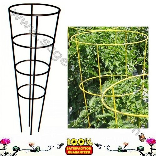 China Manufacture Powder Coated Strong Wire Cone Tomato Cage/Tomato Support Cage/Tomato Cage support Ring