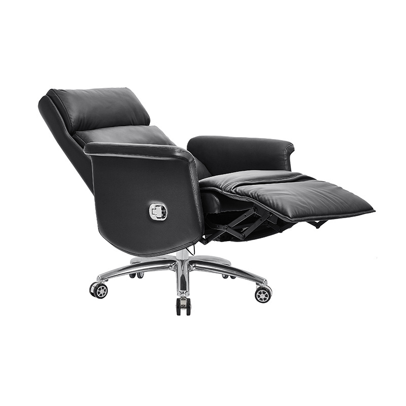 Foshan Sagely  Adjustable Height Boss Leather Swivel Recliner  Chair Executive Office Chair With Footrest