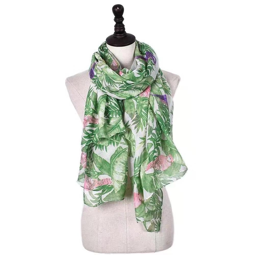 Prints Scarfs for Women Stylish Cotton Scarf for Travelling Embroidered Shawl Breathable Summer