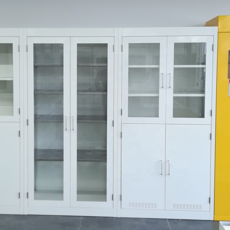 Medical Laboratory Steel Lab Utensil Cabinet For Storage Glassware, Beakers, Measuring tools, etc Resistance to Bearing