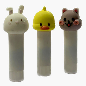 High Quality Non-Toxic  PVA Glue Stick School/Office Tools White Glue Stick with cute top for students