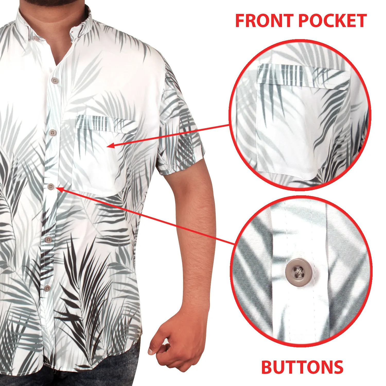 New Seaside Beach Shirt Casual Top Fashion Button Up Breathable Short Sleeve Printed Men's Shirts OEM Custom Shirt