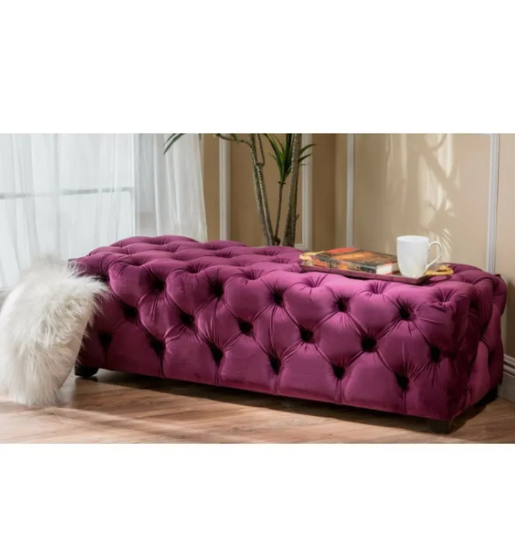 Rectangle Pouf Modern Chesterfield Sofa Wholesale 60x130x45 cm High Quality Best Price color options Ottoman no leg