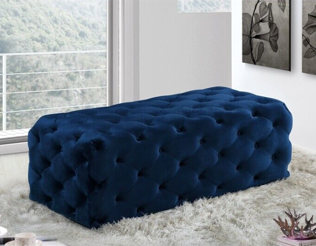 Rectangle Pouf Modern Chesterfield Sofa Wholesale 60x130x45 cm High Quality Best Price color options Ottoman no leg