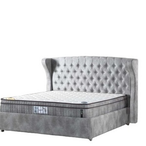 Custom Size Bed Frame Headboard and Mattress with or without storage from Turkish manufacturer