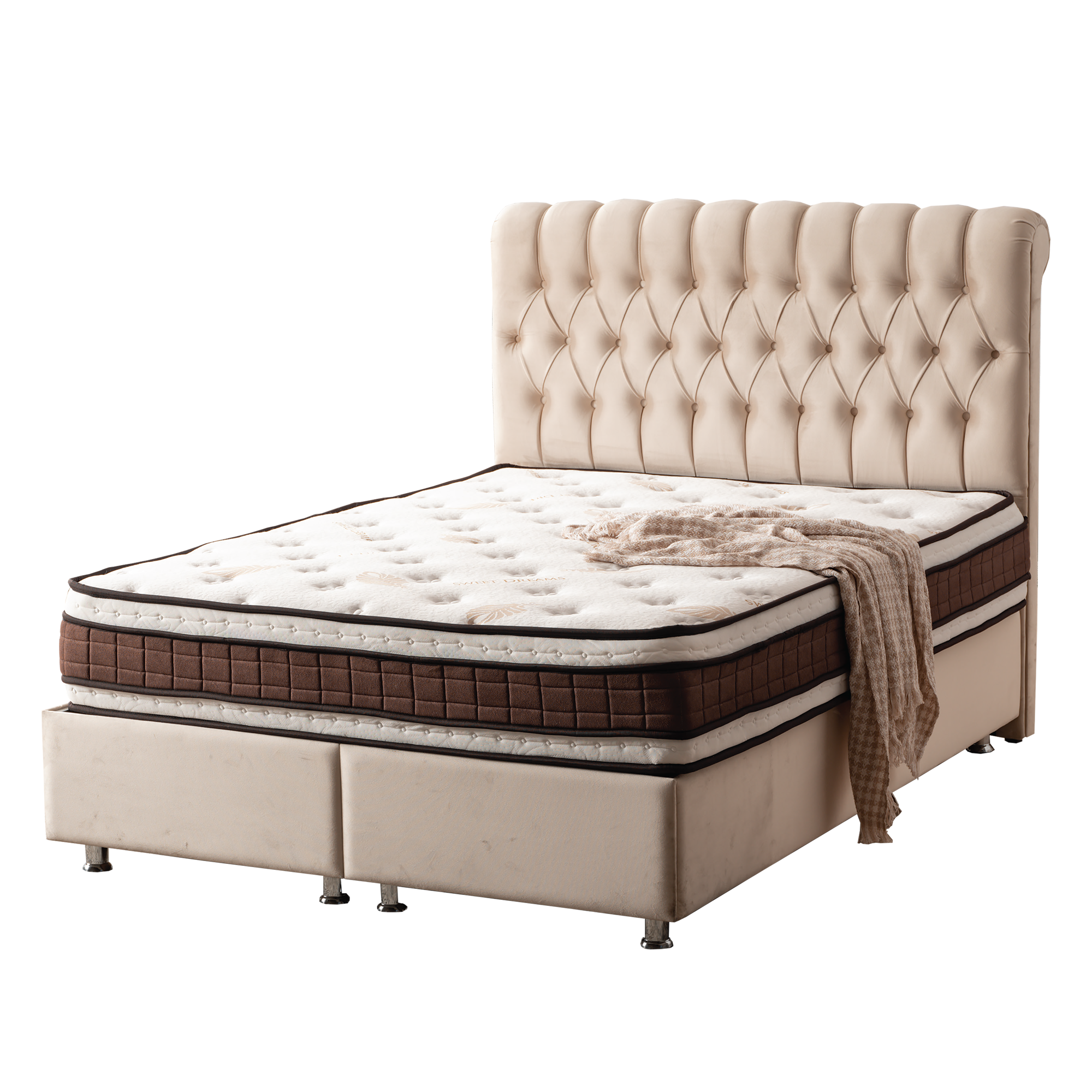 Mattress bed in a box any sizes memory foam pocket spring mattresses from Turkish Manufacturer