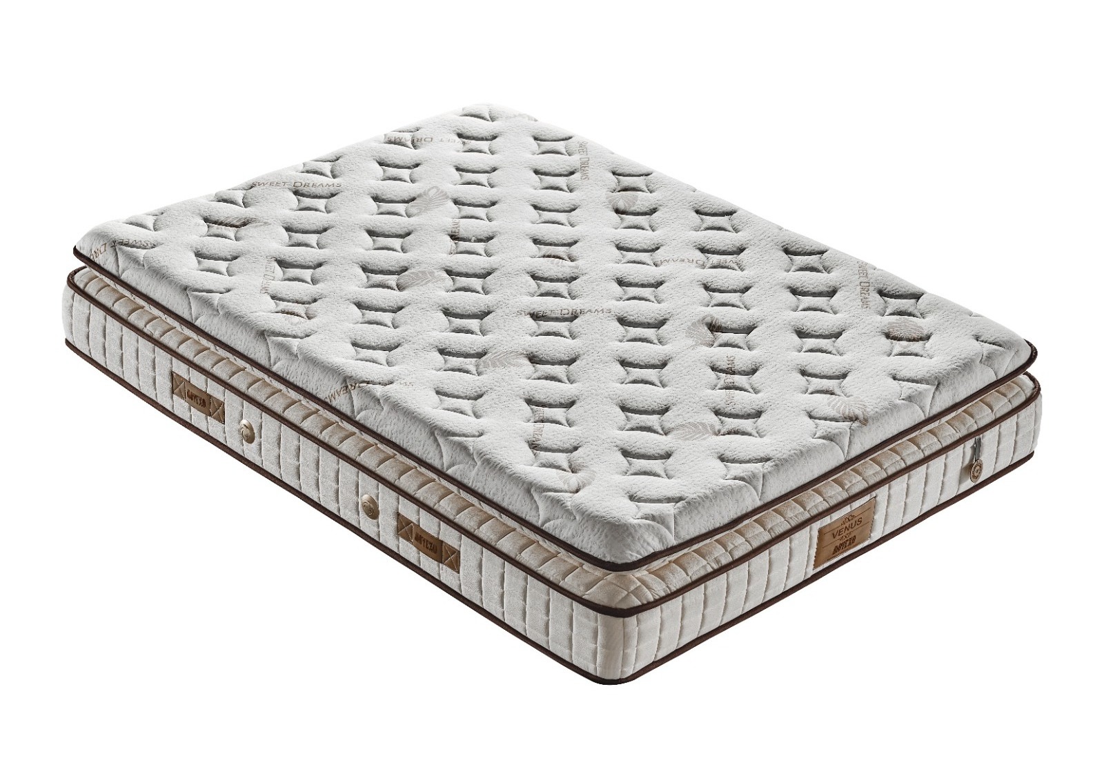 Venus mattress bonnel sprung mattress with euro top pillow top foam mattress in a box