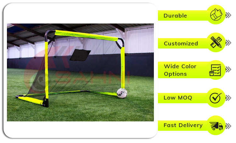 Top Quality Easily Foldable and Sleek Back Design Football Soccer ELITE Goal Post from Indian Manufacturer