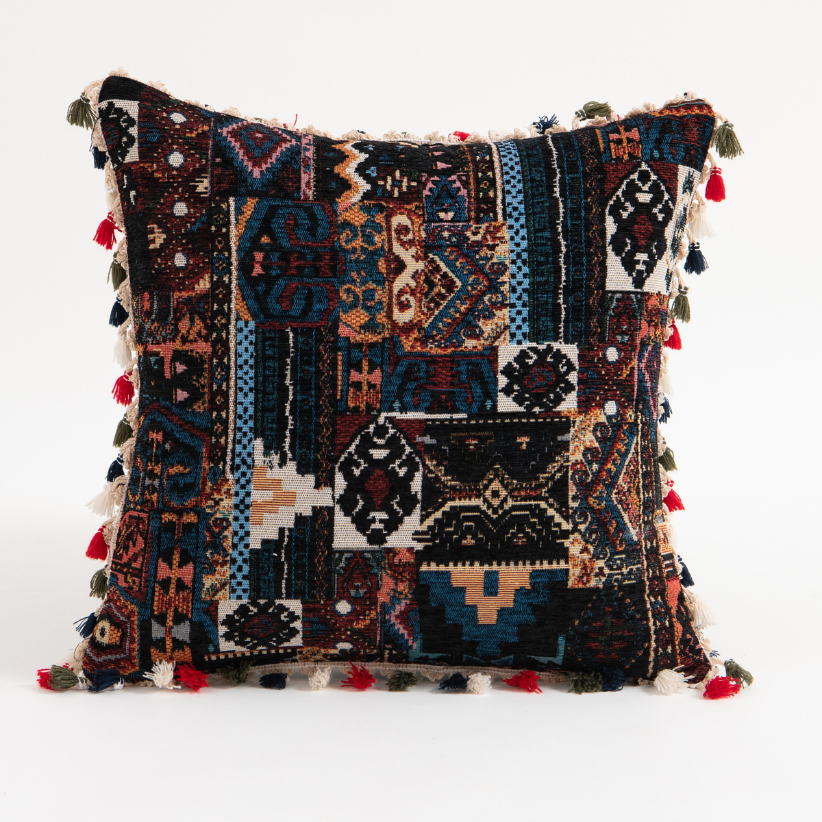 Summer Anne's American Retro Pillow Cover Moroccan Flower Ball Living Room Sofa Cushion Geometry Cushion Pillow Cover