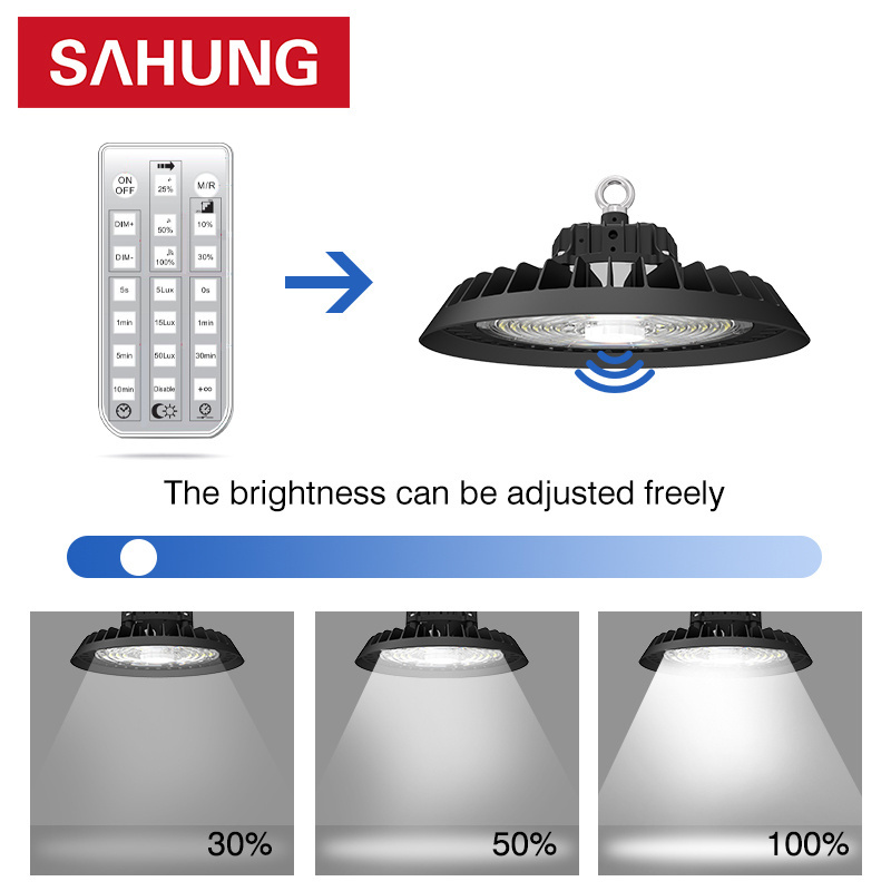 New design high bay light 200Im/w IP65 100W 150W 200W 240W 300W industrial warehouse workshop ufo led high bay light