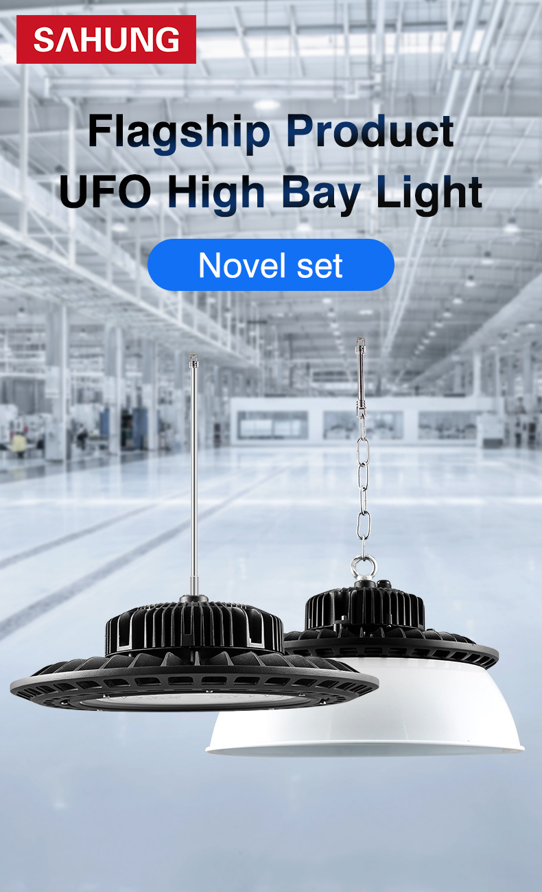 IP65 Garage Shop Factory 100W 150W 200W Industrial Lighting Ufo Led High Bay Lamp High Brightness Warehouse Lighting Fixture