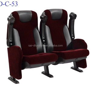 SD-C-53 Used Commercial Folding Plastic Movie Theater Chair Cinema Seat Wholesale