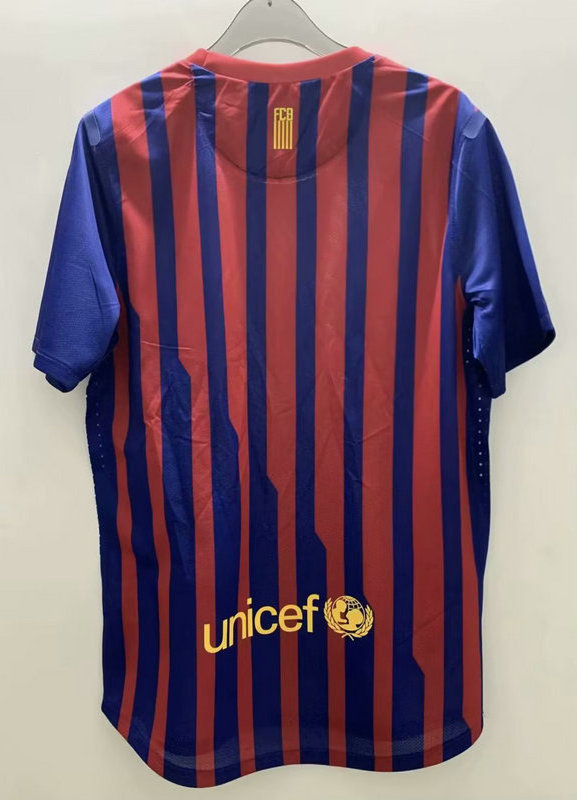 08-09 Barcelona- Home Champions League Player Retro Jersey S-2XL Dark Blue Short-sleeved Old Fashion Football Sports Jersey