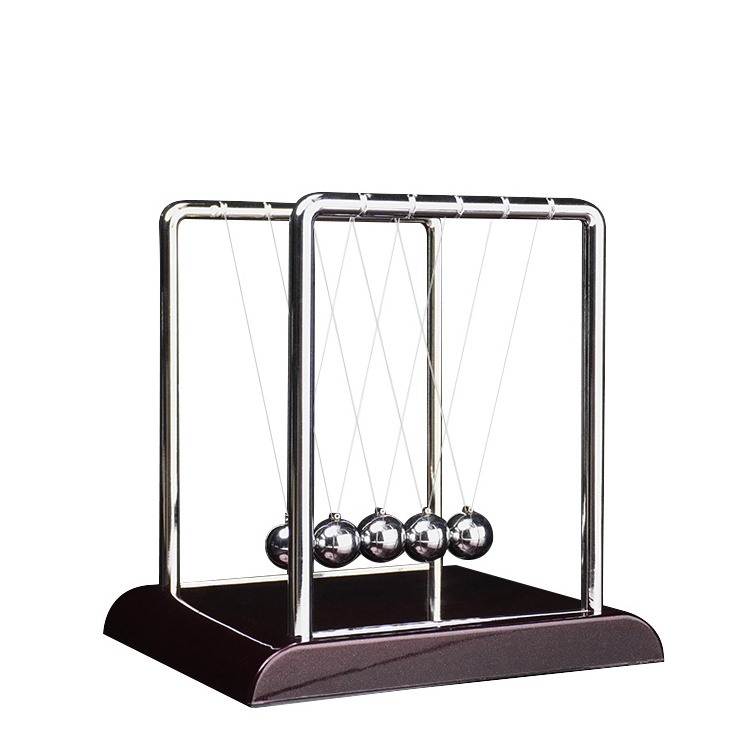 Newton's Cradle Balance Pendulum Physics Learning Desk Toy Swinging Kinetic Balls for Home Office Decoration