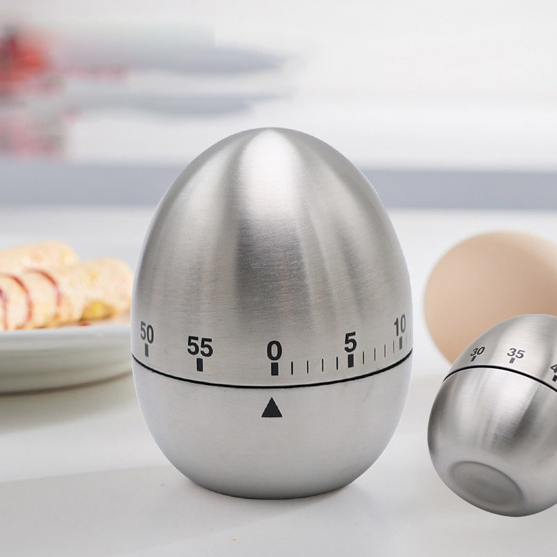 Cute Digital Display Kitchen Timer Stainless Steel Plastic Egg Timer Alarm Clock Metal Time Management Tool Perfect Cooking Aid