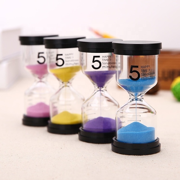 Saibasen Creative 30 mins sand timer Plastic Clock Hour Glass 20/15/10 minutes Mini Timed Hourglass Timer for Kid plastic timer