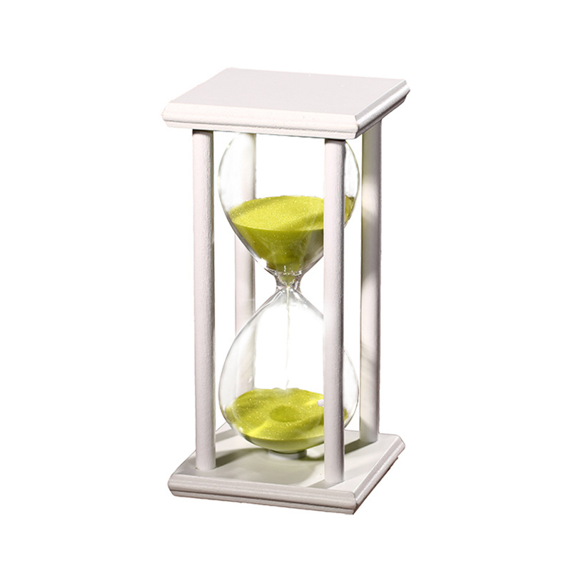 saibasen 30/60 Minutes Hourglass Sand Timer Kitchen School Modern Wooden Hour Glass Sandglass Sand Clock